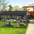 Pet Playpen with Roof, for Outdoor Pet Kennel