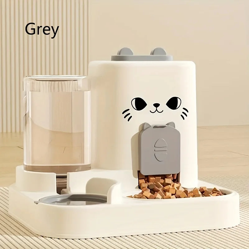 Pet large-capacity feeder integrated automatic water dispenser