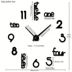 Frameless Large wall clock