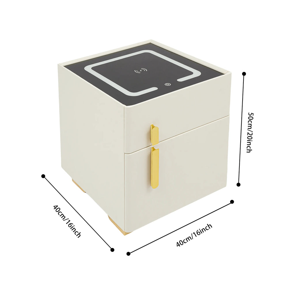 Smart Nightstand w/ Drawer & Safe