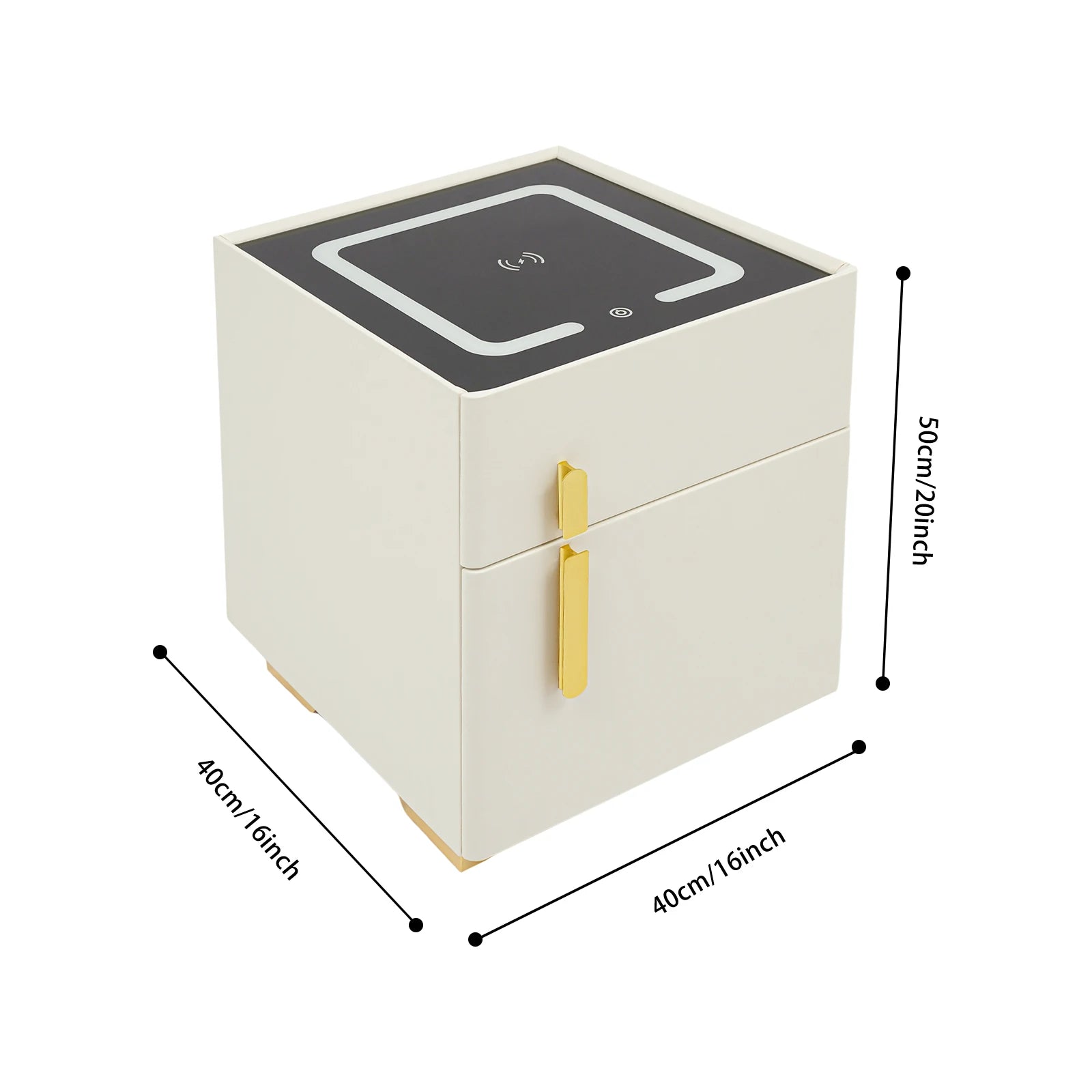 Smart Nightstand w/ Drawer & Safe