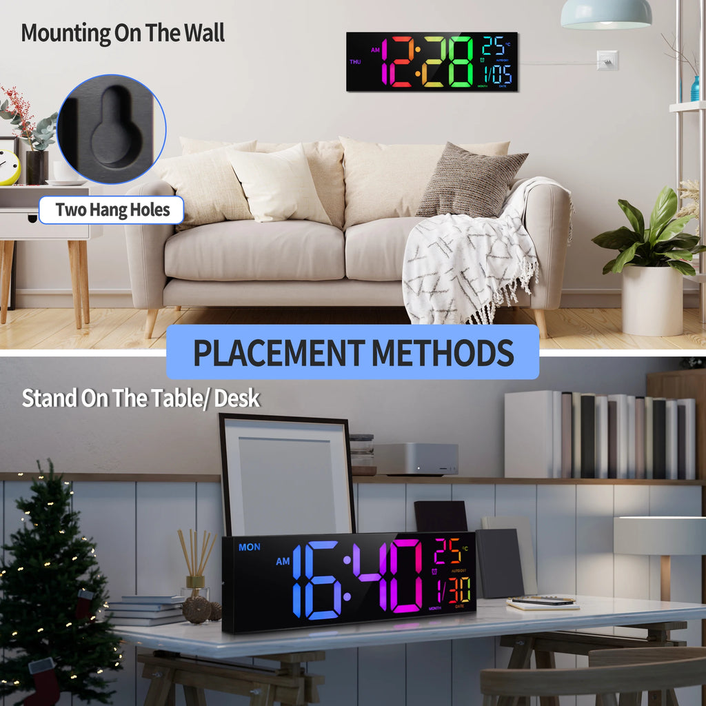 Big LED Display with Remote, 8 RGB Color