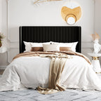 Velvet Upholstered Bed Frame with backboard