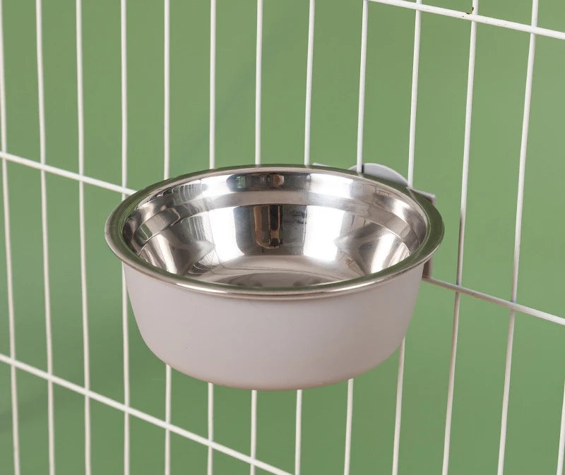 Hanging Automatic Pet Feeder with 30oz Bowl and 500ml Water Dispenser