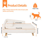 Elevated Pet Bed with Sturdy Wood Legs for Small Animal