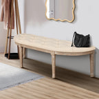 48" Halfmoon Entryway Bench