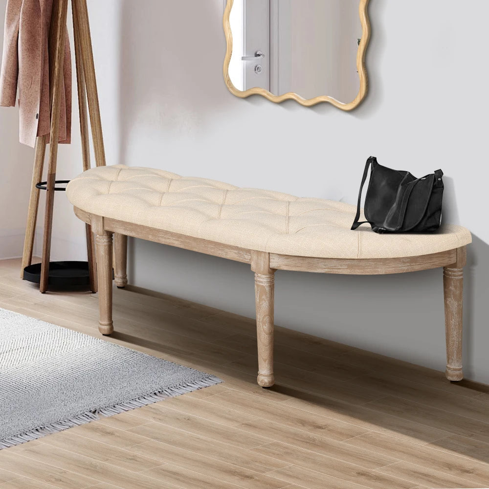 48" Halfmoon Entryway Bench