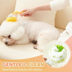 Pet Bath Brush 2 in 1 Pet Bath Brush with Built-in Shampoo Dispenser