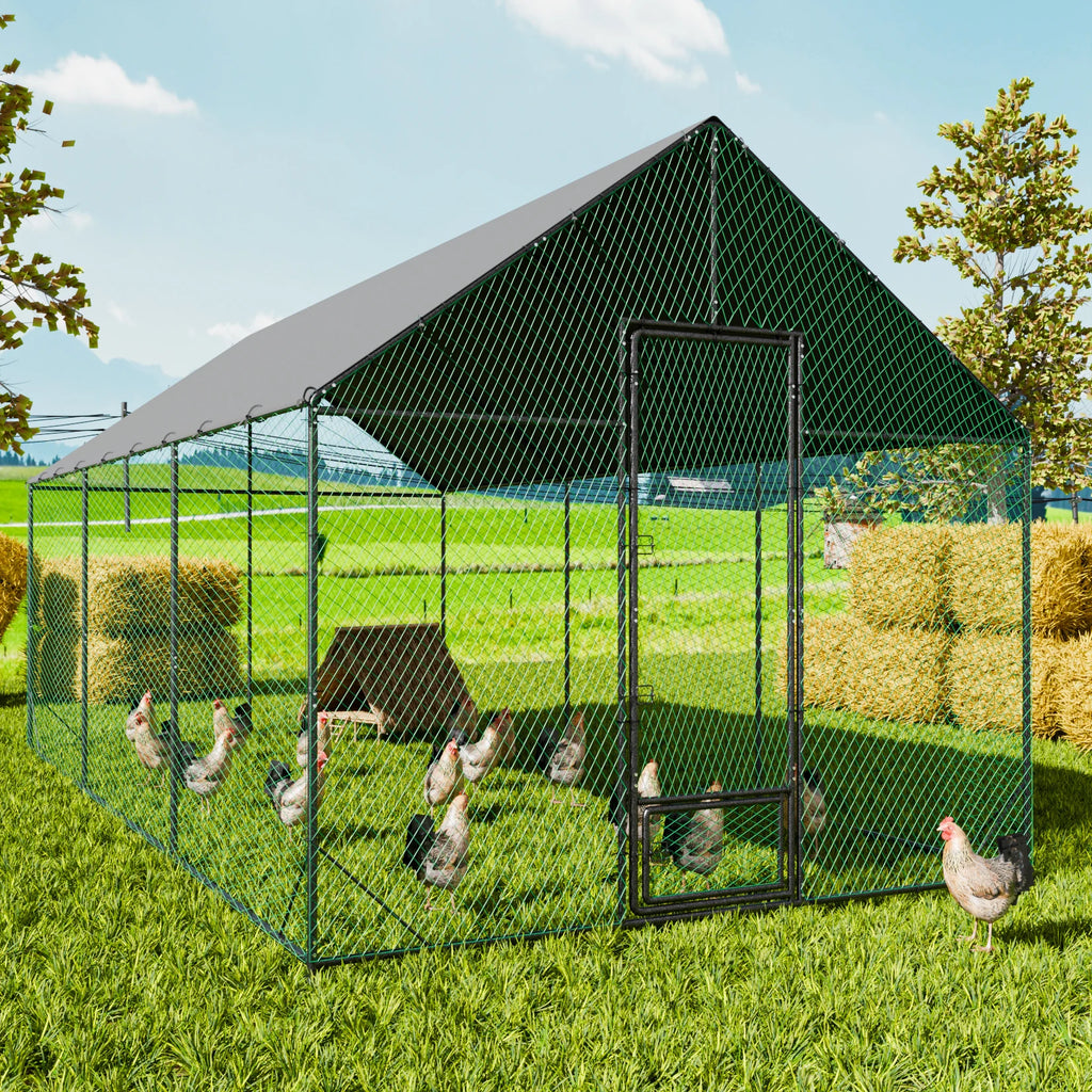 Large Outdoor Metal Chicken Coop