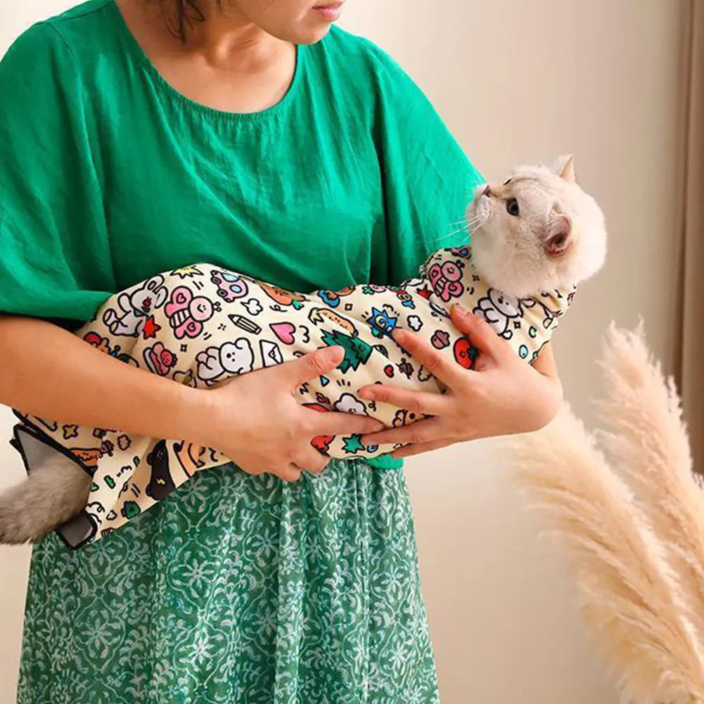 Cat Swaddle Burrito Wrap Anti-Scratch for Nail Trimming, and Cat Grooming